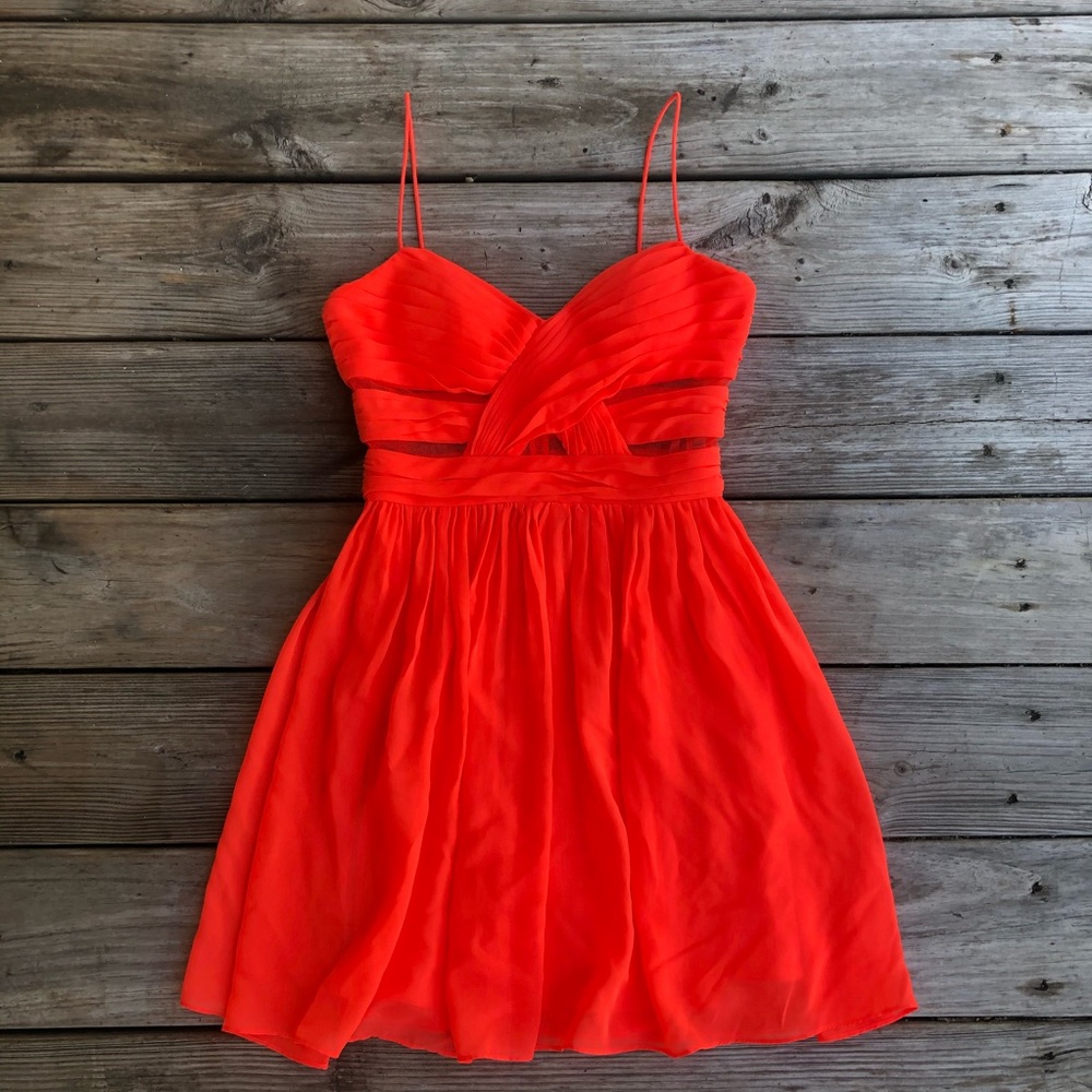 Adrianna Papell Hailey Logan Orange Dress
